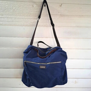 Navy Saville Row Duffle Weekender bag